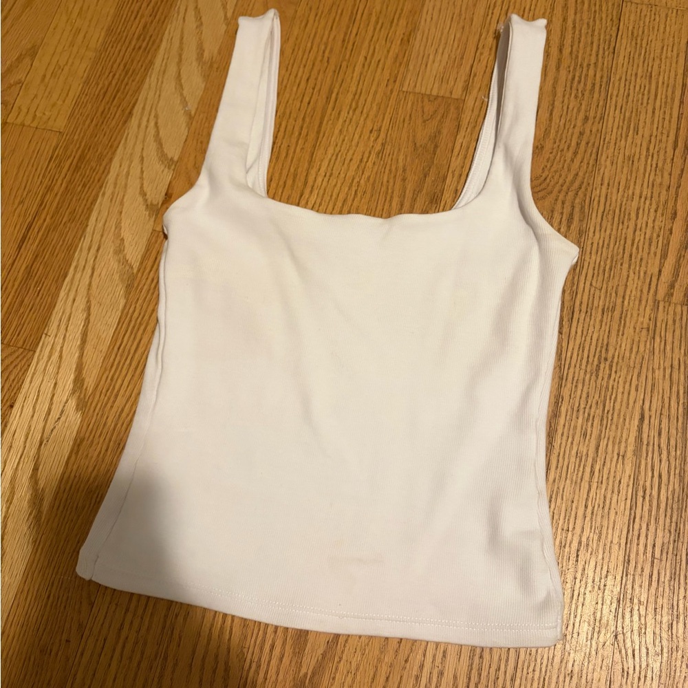 Zara White Tank Top